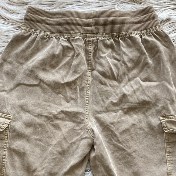 Aerie Cargo Tan Drawstring Elastic Waist Pull On Baggy Comfy Jogger Pants XS - Picture 9 of 12